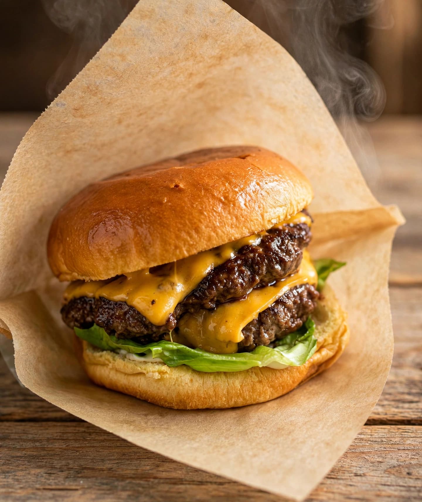 Smashburgare på dovhjort